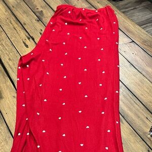 nwt auden heart pajama bottoms xl with White Heart Pattern
